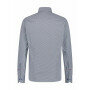 Poplin-overhemd-met-een-all-over-print---donkerblauw/kobalt